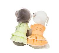 Summer Dog Dress Cute Pet Party Skirts Cat Princess Dresses Chihuahua Yorkie Sweet Clothing Puppy Clothes Pet Costume(Color:Green,Size:L)