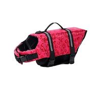 Summer Dog Life Jacket Reflective Adjustable Large Dogs Swimwear Safety Vest Surfing Sailboat Enhanced Buoyancy Pet Lifejackets ,RED