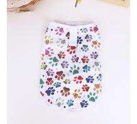 Summer Dog Vest Cute footprint print Breathable Thin T-Shirt for Small Medium Dog Chihuahua Yorkshire Vest Pet Clothes