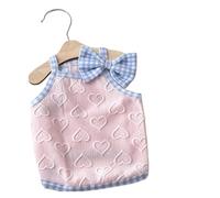 Summer Dog Vest Cute Heart Pattern Shirts Chihuahua Breathable Thin Vest Cat Soft Shirts Puppy Costume Pet Supplies(Onecolor,M)