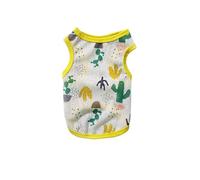 Summer Dog Vest Ultra Thin Breathable Mesh Cloth Pet T-shirt For Small Dogs Cute Cartoon Print Puppy Cat Clothes Costumes(As photo show-04,XL)