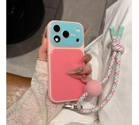 Summer Dopamine Phone Case, Summer Vibe Dopamine Contrast Color Phone Case for iPhone 17/16/15/14/13 Pro Max, Jelly Liquid Silicone (Light Pink-B,for 15)