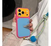 Summer Dopamine Phone Case, Summer Vibe Dopamine Contrast Color Phone Case for iPhone 17/16/15/14/13 Pro Max, Jelly Liquid Silicone (Pink-B,for 15)