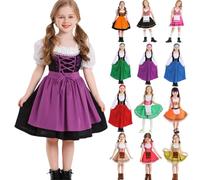 Summer Dress Oktoberfest Costume for Kids Girls Traditional German Bavarian Beer Party Carnival Festival Birthday Gifts Dirndl Dresses Outfits Oktoberfest Princess Clothes