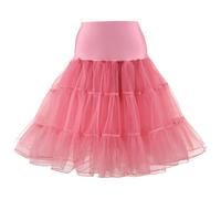Summer Dresses for Women 2025 Womens Wedding Dress Petticoat Rockabilly Tutu Skirt Puffy Underskirt Ballet Skirt Petticoats Ladies Summer Dresses (Watermelon Red, M)
