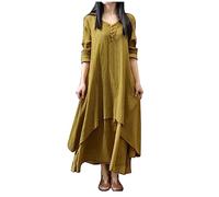Summer Dresses for Women UK Elegant Beach Paisley Sleeveless Casual Cutout Twisted Sun Dress Ruffle V-Neck Cocktail Tea Party Summer Formal Dresses Black Printed XL