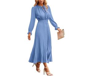 Summer Dresses for Women UK Maxi Long Sleeve Flowy Wedding Guest Dress Red White Milkmaid Elegant Plus Size Party Teenagers Sexy Dress Women UK 1940S Dresses Tall Maxi Summer Light Blue,XL