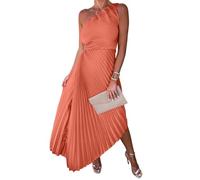 Summer Dresses for Women UK Maxi Sleeveless Flowy Dress Casual Beach Petite Fancy Womens White Milkmaid Sundress Strappy Summer Dress Mother of The Bride Dresses Women Formal Saffron,XL