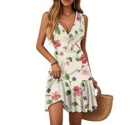 Summer Dresses for Women UK Midi Sleeveless Flowy Dress Casual Beach Maxi Ladies Fancy Little Black Y2K Festival Dresses for Women UK Petite Maxi Short Striped Woman Dress Party 3-Pink,S