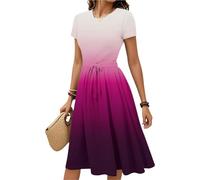 Summer Dresses for Women UK White Dress Mini Ladies Midi Lace Women's Beach Ladies Casual Dresses Women's Bohemian Funeral Clothes for Women Halterneck Dress Goth Satin Mini, Purple XXL