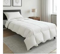 Summer Duvet 135x200 cm White Bamboo-Blend Lightweight Breathable Quilted 150gsm