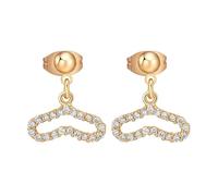 Summer Earrings Boho, Gold Earrings Dangle Set with Hollow Heart Cubic Zirconia Suitable for Wedding Anniversary Holiday
