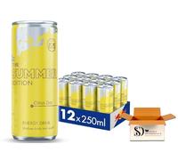 Summer Edition Citrus Zest Energy Drink - 250ml (Pack of 12 Cans) - Refreshing Lime & Lemon Twist - Vitalizes Body & Mind - Price Marked Pack (PMP)