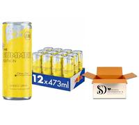 Summer Edition Citrus Zest Energy Drink - 473ml (Pack of 12) - Refreshing Lime & Lemon Twist - High-Performance Energy & Vitality