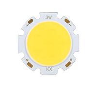 Summer Enjoyment SMD Chip Lights 10pcs Round COB LED, 3W DC 9-11V LED Chip Bulb, for Lamp Lighting(Natural Light 4000K)