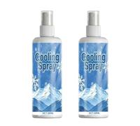 Summer Essentials Cooling Spray, Instant Cooling Mist Spray for Body, Cooling Hydration Mist, Portable Cooling Body Spray, Instant Skin Temperature Reduction for Body & Face(2)