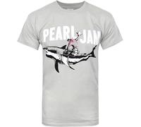 Summer Fashion Pearl Jam Shark Cowboy Men's T-Shirt Size 3XL Grey