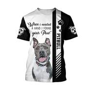 Summer Fashion T-Shirt Love Pitbull Dog 3D Printed Men Casual Short Sleeve Tee Shirts Unisex Tee Tops