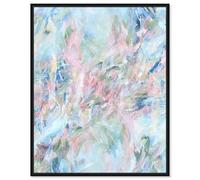 Summer Feelings I Canvas Print Bright Wall Decor by Art Remedy, Black Frame, 16 x 20