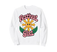 Summer Festival Music Arts 60s 70s Groovy Retro Festivals Sweatshirt