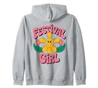 Summer Festival Music Arts 60s 70s Groovy Retro Festivals Zip Hoodie