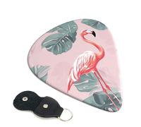 Summer Flamingo Palm Leaves Guitar Pickfor Pickups For Acoustic Electric Guitar Bass Ukulele