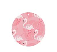 Summer Flamingo Palm Leaves Printing 10 Pcs Car Air Freshener Fragrant Sheets,Car Hanging Accessories With Strings For Decor