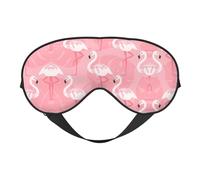 Summer Flamingo Palm Leaves Printing Versatile Rest Helper, Soft Sleep Eye Mask Double-Sided for Yoga,Camping,Soft Sleep Eye Mask