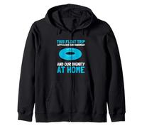 Summer Float Trip River Tube Tubing Zip Hoodie