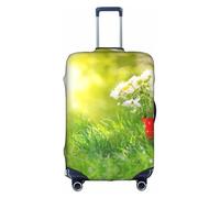 Summer Floral Flowers Daisies Luggage Cover Suitcase Trolley Case Protector Elastic Washable Anti Scratch Fit 18-32 Inch
