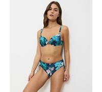 Summer Flowers Bikini Bottoms floral print/blue background