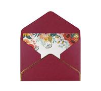 Summer Flowers Botanical Greetings Romantic Card With Envelopes, Send To A Close Friend,Phnom Penh Pearl Paper Greeting Card