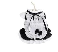 Summer Fresh Dog Dresses Pet Skirt Cotton Pet Clothing Mesh Skirt Sweet Dog Clothes For Small Dogs Pet Puppy Cute Skirt(Black,XL)