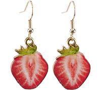 Summer Fresh Fruit Earrings Cute Cartoon Kiwi Strawberry Ear Hook Party Jewelry Gift,Style 2Deft and Professional