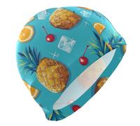 Summer Fresh Fruits Blue swim large for bald Short Hair waterproof caps for swimming Hair Protection and Drag Reduction gorro de natación para hombre