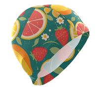 Summer Fresh Fruits Colorful bathing for men Short Hair waterproof swim for women Hair Protection and Drag Reduction gorro de natación para mujer