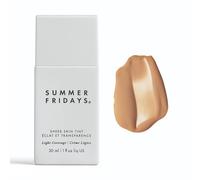 Summer Fridays Clear Skin Dye - Hyaluronic Acid Tinted Moisturizer Helps Decrease Irregular Skin Tone - Transparent to Light Coverage - Shade 4.5 - Medium