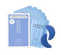 Summer Fridays Jet Lag Moisturizing Eye Patches, Hydrogel Under Eye Masks with Hyaluronic Acid, Caffeine + Peptides, Soothing & Cooling at Home + Skin Care