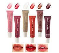 Summer Fridays Lip Balm, 6-Piece Lip Butter Balm Set, Compact Size of The Summer Fridays Lip Balm is 12.5 x 2.3 x 2.3 cm, Hydrating Lip Gloss for Dry Lips, Ideal for Office Use, Travel, and Daily Care