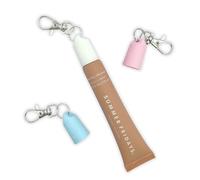 Summer Fridays Lip Balm Keychain Cap Holder, Purple, Olive, White, S