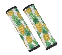 Summer Fruit Pineapples Seat Belt Pads for Car 2 Pack Soft Neoprene Seatbelt Cover Shoulder Pad Neck Cushion Protector Universal Fit for Car Backpack Travel Comfort