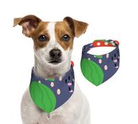 Summer Fruit Watermelon Design,Dog Bandanas Cotton Pet Scarf Adjustable Bibs for Pet,S