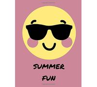 Summer Fun: A4 (approximate) /8.5x11 Holidays Notebook for Kids/ Children to Write and Draw (Vacation/Trips/Travels) (Wide Lined Paper on the Left, Blank Sketch Paper on The Right. (Girls,100 pages)
