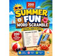 Summer Fun Word Scramble Puzzle Game: 200 Exciting Summer-Themed Word Scramble Puzzles for Kids Ages 8-14 | Brain-Boosting Vocabulary Games with Answer Key (Word Search Puzzles)