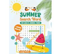 Summer Fun Word Search for Adults Large Print 2025:: 2500+ Words - 90 Themed Puzzles - Large Print Word Puzzle - For Adults, Seniors and Teens - Relaxation and Stress Relief