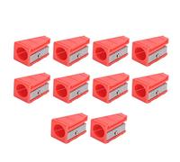 Summer gift Billiard Cue Tip Corrector, Pencil Sharpener Shape Pool Cues Tip Shaper, 10Pcs 9-14mm for Billiards Players Billiard Lovers(red)