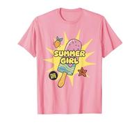 Summer Girl Popsicle Pink Pastel Kawaii Beach Vibe Ice Cream T-Shirt