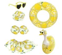 Summer Goose Outfit - Cute Duck Hawaiian Swimsuit Clothes - Summer Bikini Goose Outfit | for Outdoor Decoration Porch Lawn Patio Terrace Grassland Balcony Backyard Party School Spring