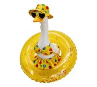 Summer Goose Outfit,Waterproof Hawaiian Duck Costume Swimsuit,Goose Statue Clothes Costume - for Garden Lawn Patio Terrace Balcony Backyard Grassland Outdoor Decoration Party School Spring