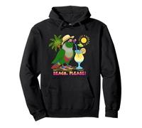 Summer Green Cheeked Conure Beach Please Sunglasses Birb Pullover Hoodie